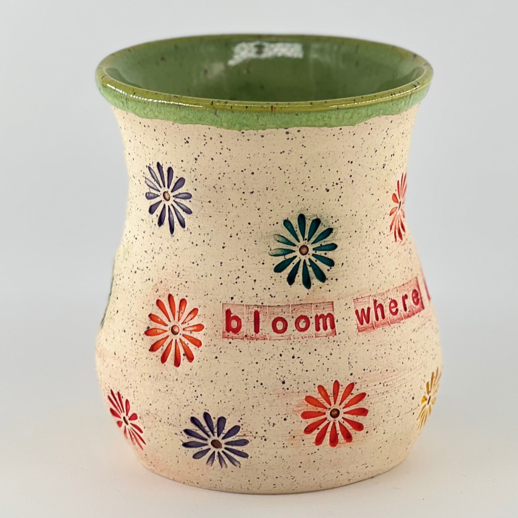grow where you are planted pot Bloom Where You Are Planted" Small Vase – Joyful Clay Company